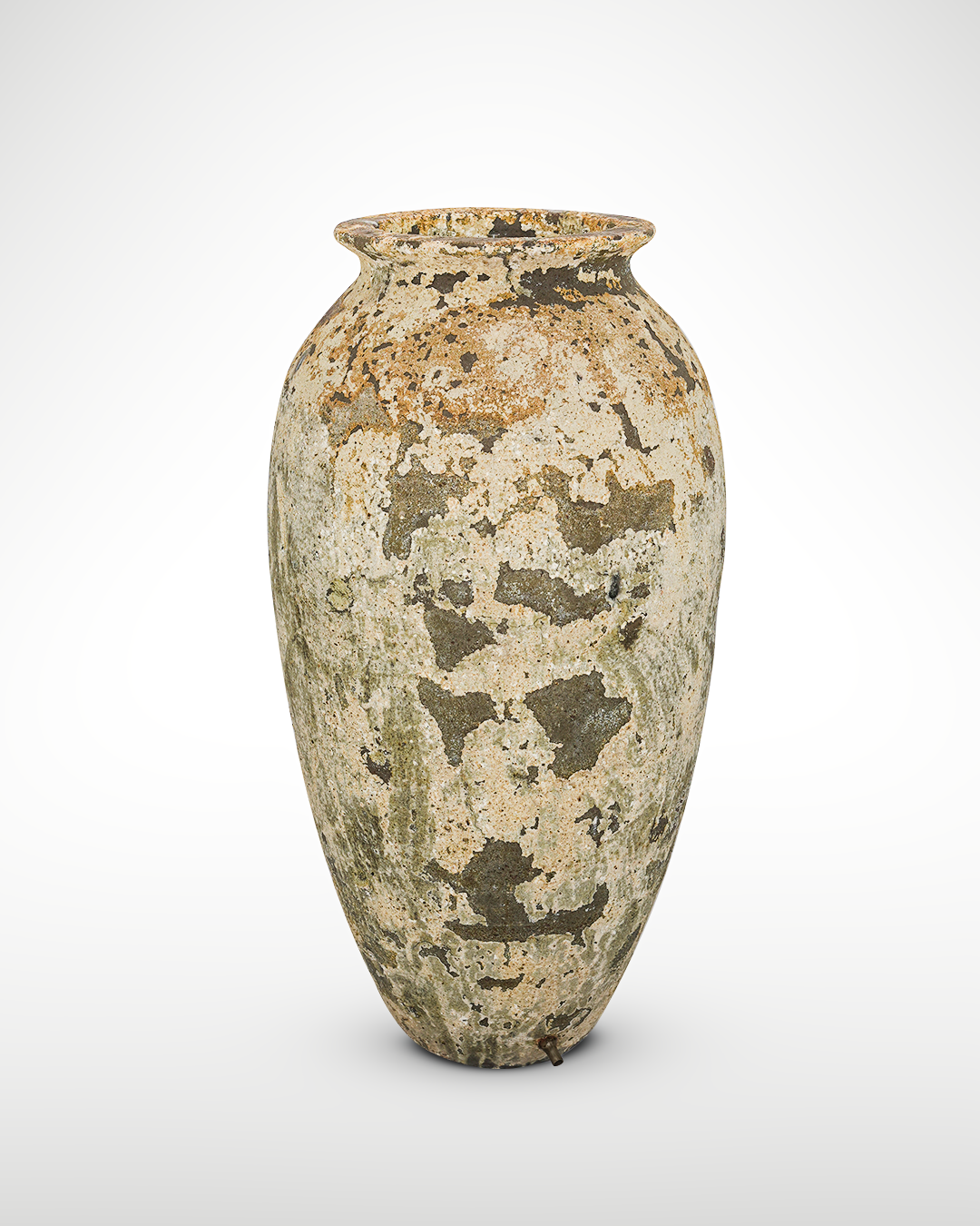 Texture VASE 16 - Name DENALI  I - OD_W 24” Po  16” Ht.  46” Base 13” Weight 198 LB” Texture Savana