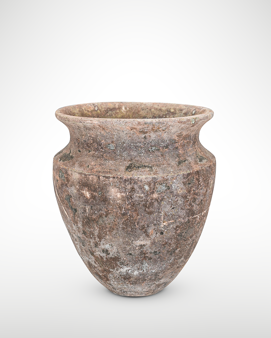 Texture VASE 15 - Name AUSTIN - OD_W 28” Po  28” Ht.  36” Base 11” Weight 252 LB” Texture Canyon dust