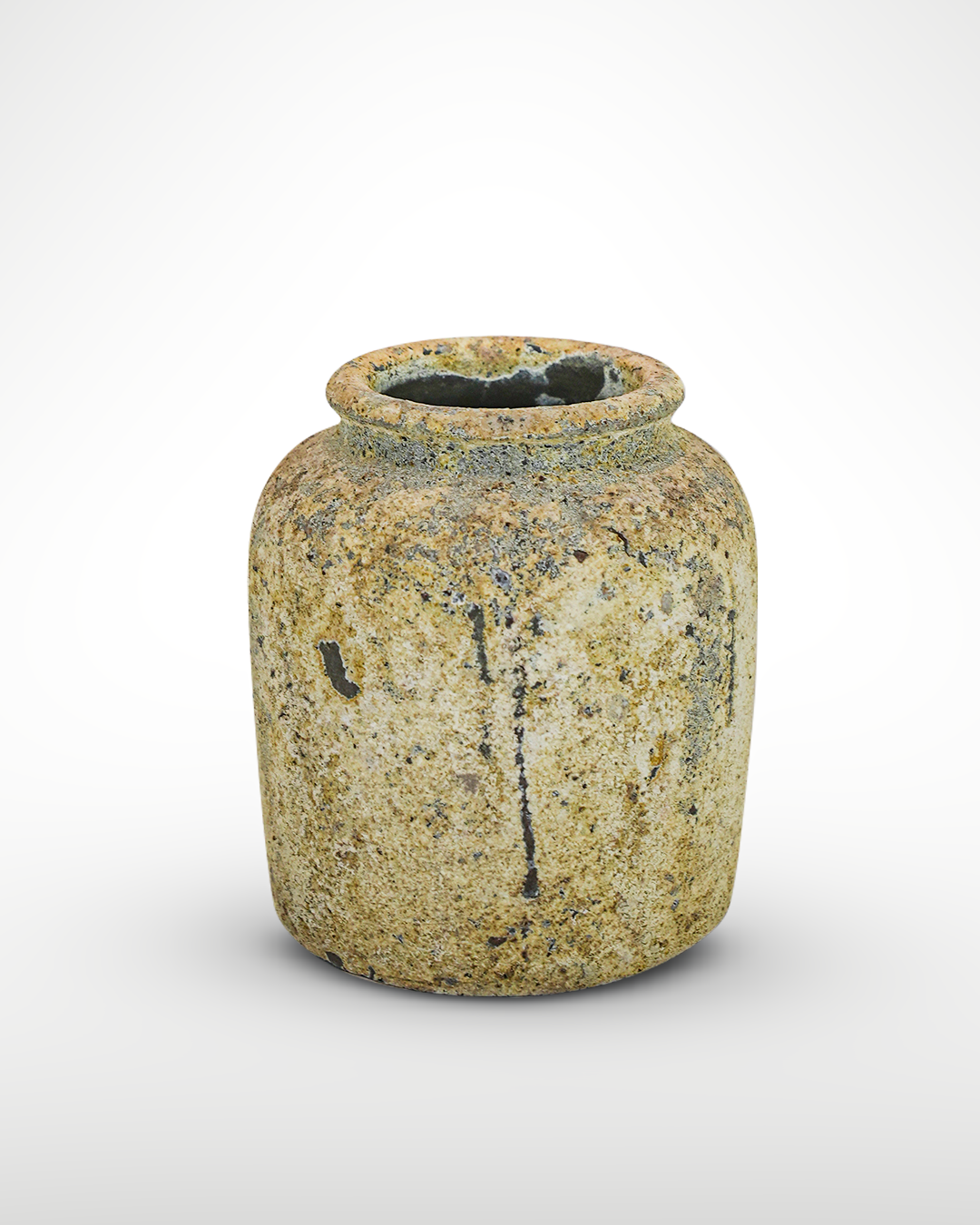 Texture VASOS 52 - Name GLOW - OD_W 12.1_2” Po  6” Ht.  14” Base 6” Weight 18 LB” Texture Savana